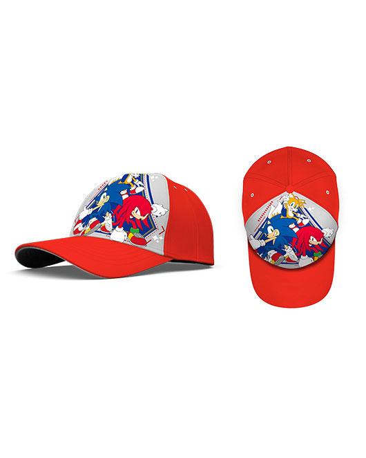 CZAPKA Z DASZKIEM, 52/54 CM , MATERIAŁ: POLIESTER 100%, 2 WZORY SONIC