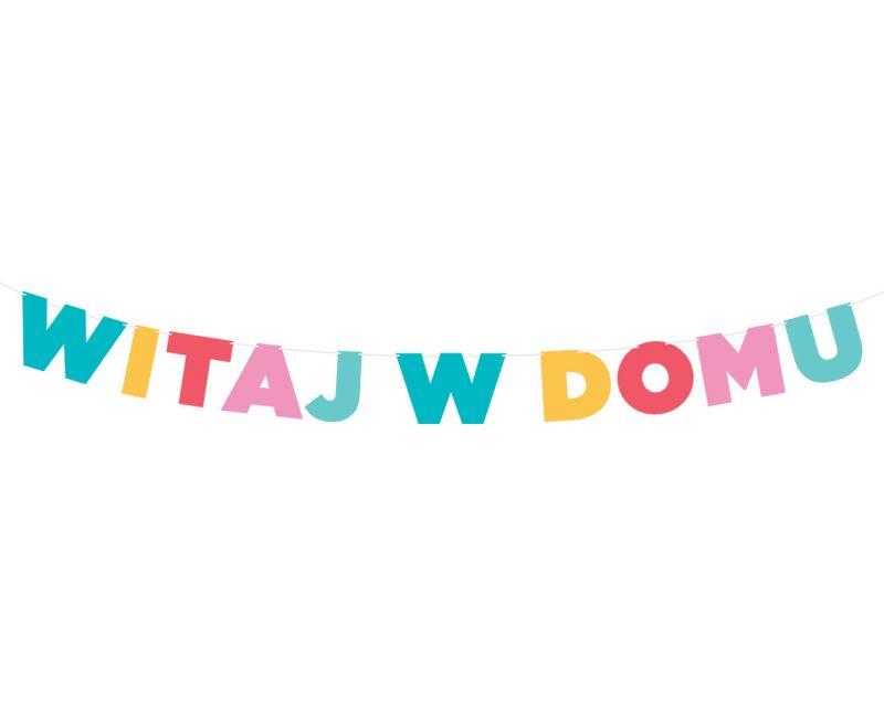 GIRLANDA PAPIEROWA WITAJ W DOMU 2,1M