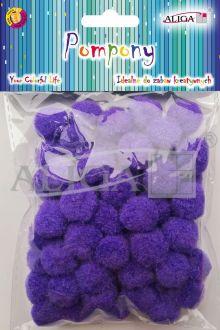 POMPONY POM-405 FIOLETOWE 2CM A60