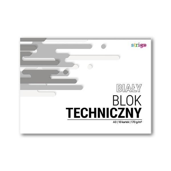 BLOK TECHNICZNY A3 10K 170G BIAŁY