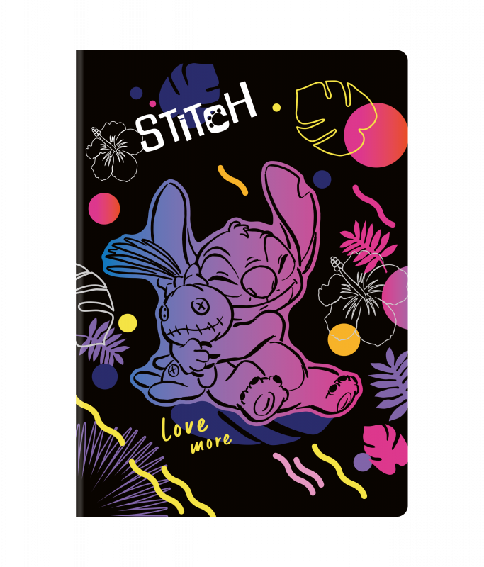 ZESZYT A5/32 # (m) - WZÓR 2 - STITCH DISNEY BLACK