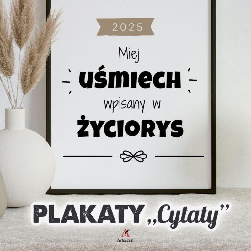 KALENDARZ WIELOPLANSZOWY PLAKATY CYTATY 33X33CM 2025