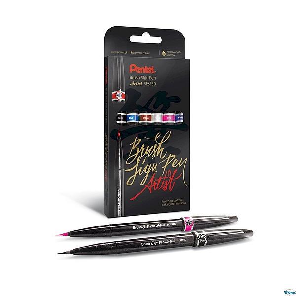 PISAK PĘDZELKOWY BRUSH SIGNT PEN ARTIST KOMPLET 4 SZTUKI
