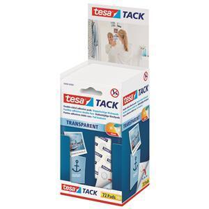 PŁATKI SAMOPRZYLEPNE TESA TACK A72 TRANSP.