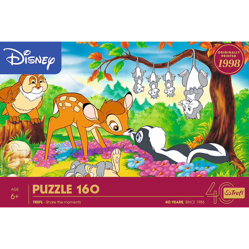 PUZZLE 160 TREFL BAMBI I LEŚNI PRZYJACIELE