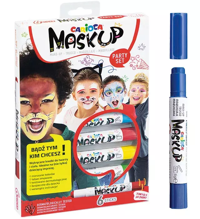 KREDKI DO MALOWANIA TWARZY 6 MASKUP CARIOCA (43052)
