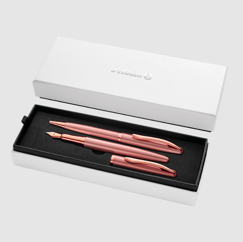 PIÓRO WIECZNE + DŁUGOPIS JAZZ NOB ELEGANCE ROSE ETUI