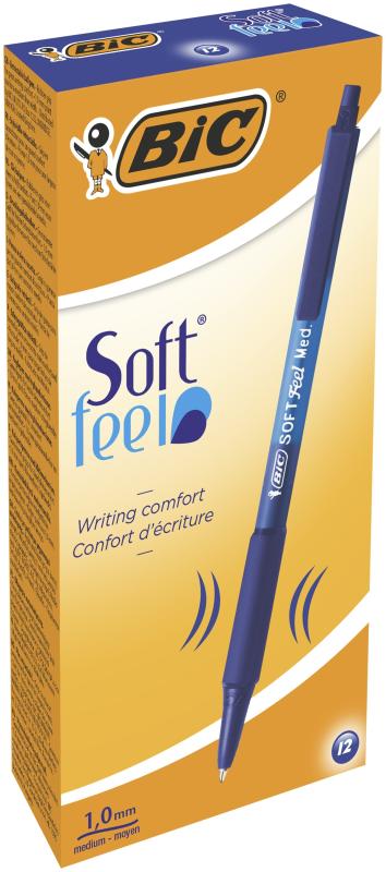DŁUGOPIS BIC SOFTFEEL CLIC GRIP PD12 NIEBIESKI