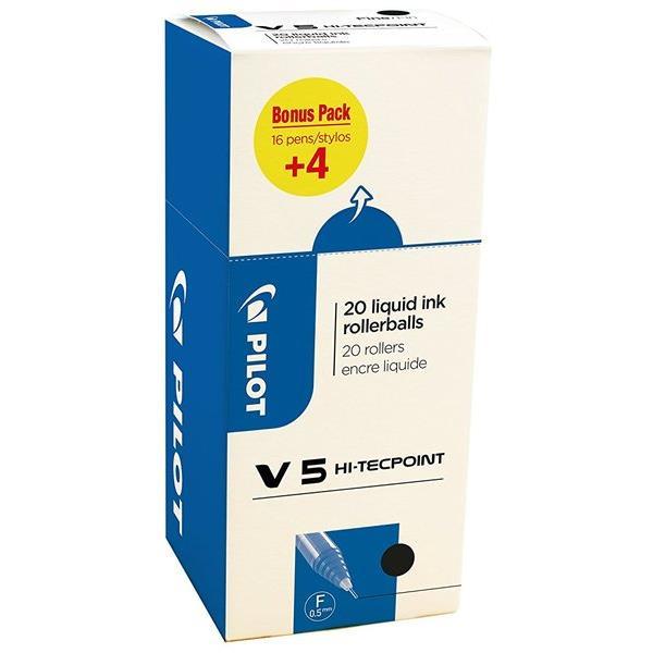 CIENKOPIS PILOT V5 CZARNY BOX 20 SZTUK