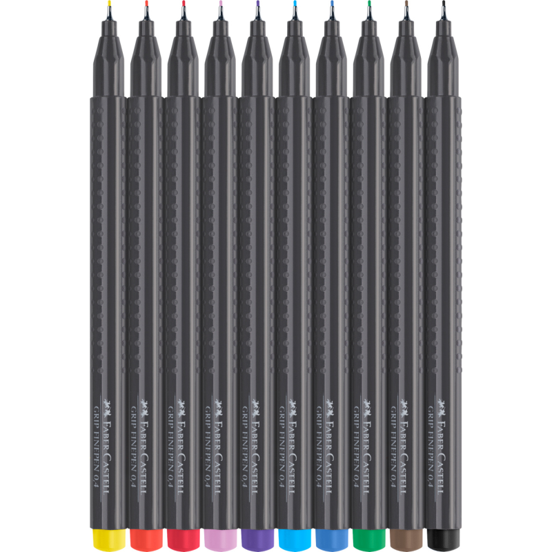 CIENKOPIS FABER GRIP 10KOL ETUI