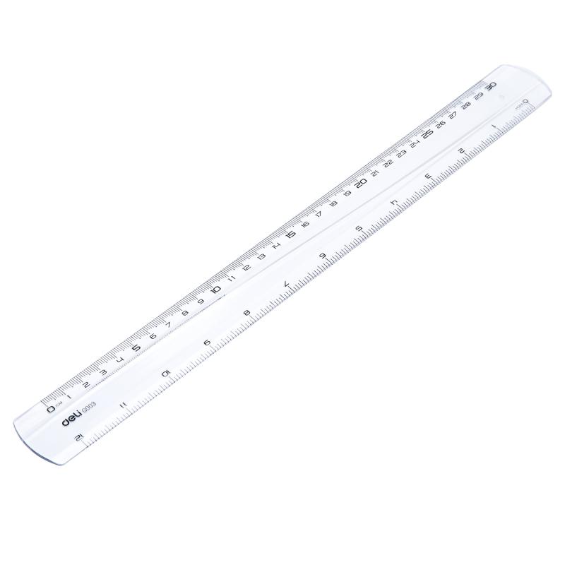 LINIJKA 30CM PIONER PRZEŹROCZYSTA DELI