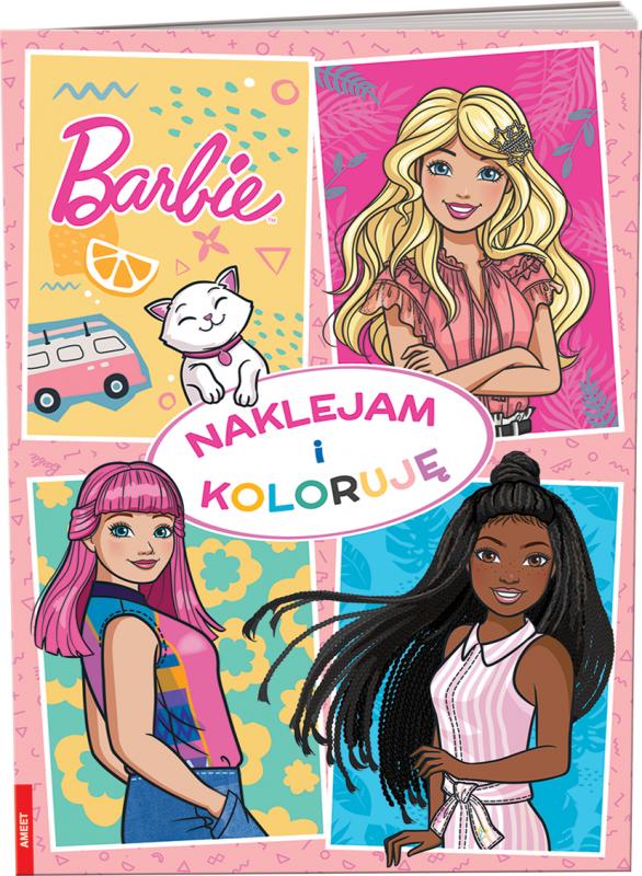 KSIĄŻECZKA BARBIE. NAKLEJAM I KOLORUJĘ