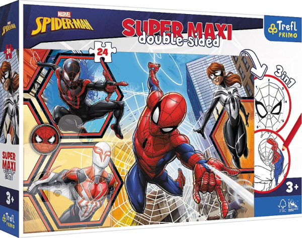 PUZZLE 24 TREFL SUPER MAXI SPIDERMAN WYRUSZA DO AKCJI