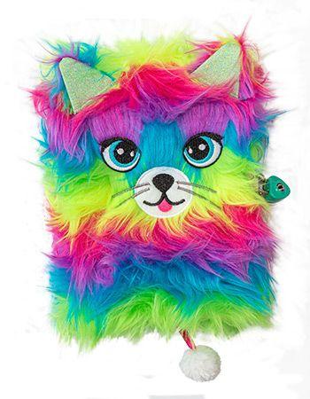 PAMIĘTNIK Z KŁÓDKĄ A5/96 RAINBOW CAT