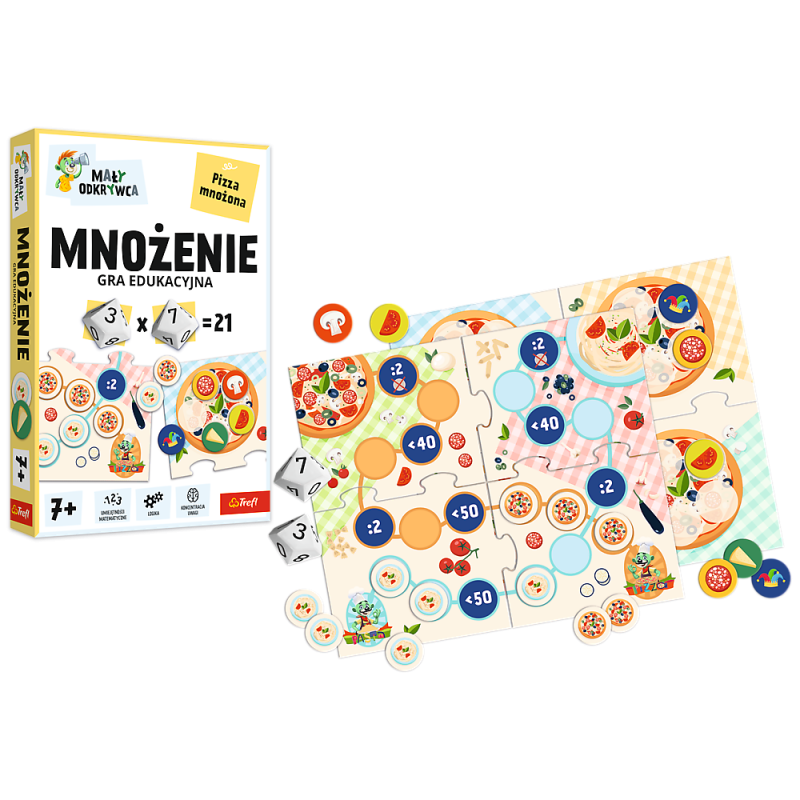 GRA TREFL MNOŻENIE MAŁY ODKRYWCA