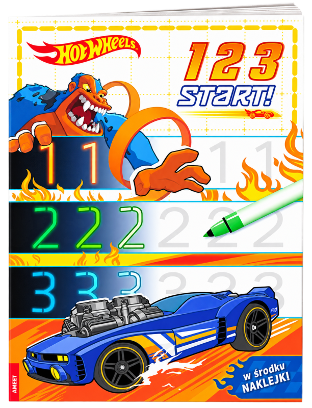 KSIĄŻECZKA MATTEL HOT WHEELS. 1 2 3 START!