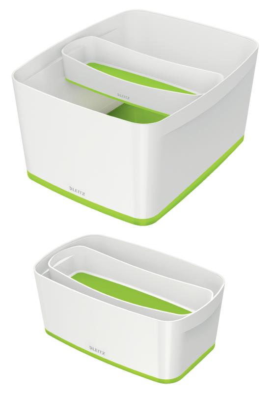 ORGANIZER MYBOX PODŁUŻNY BIAŁO-ZIELONY