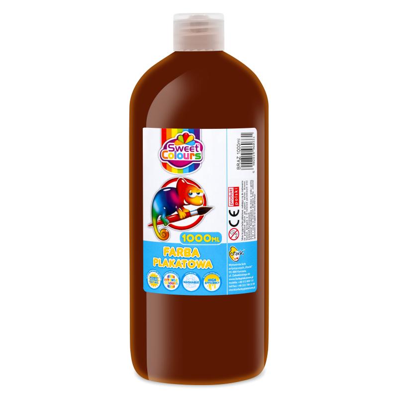 FARBA PLAKATOWA OTOCKI 1000ML BRĄZOWA CIEMNA