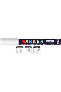 MARKER AKRYLOWY 1-2 MM, BIAŁY, MG