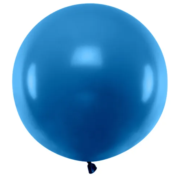 BALON OKRĄGŁY 60CM PASTEL NAVY BLUE