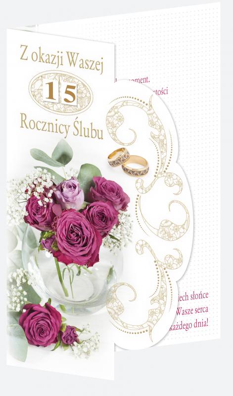 LAURKA A5 POLMAK POTRÓJNA ROCZNICA ŚLUBU PRZESUWANA