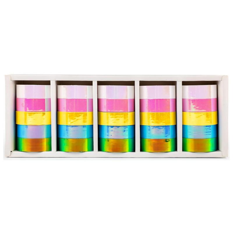 TAŚMA KLEJĄCA OZDOBNA MIX WASHI TAPE NEON NARCISSUS