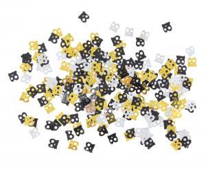 KONFETTI FOLIOWE B&C 18 18G MIX CZARNY-SREBRNY-ZŁOTY