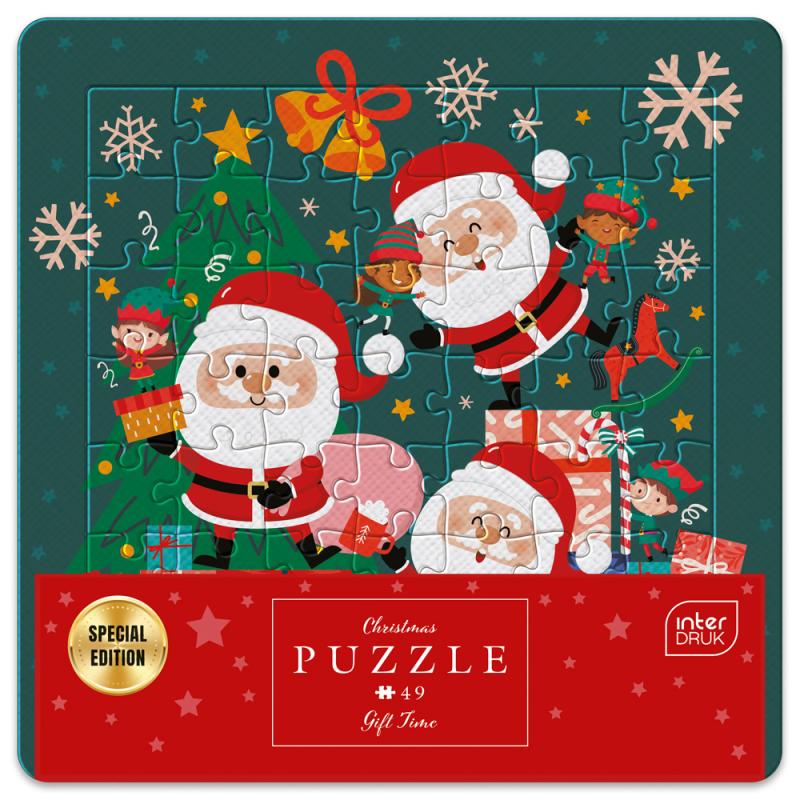 PUZZLE W RAMCE 49 ELEMENTÓW BN GIFT TIME #ŚWIĘTA