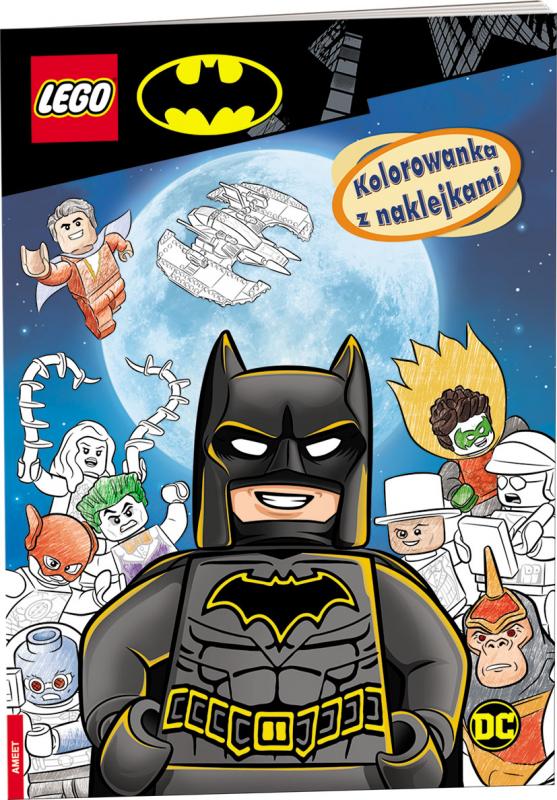 KSIĄŻECZKA LEGO BATMAN. KOLOROWANKA Z NAKLEJKAMI