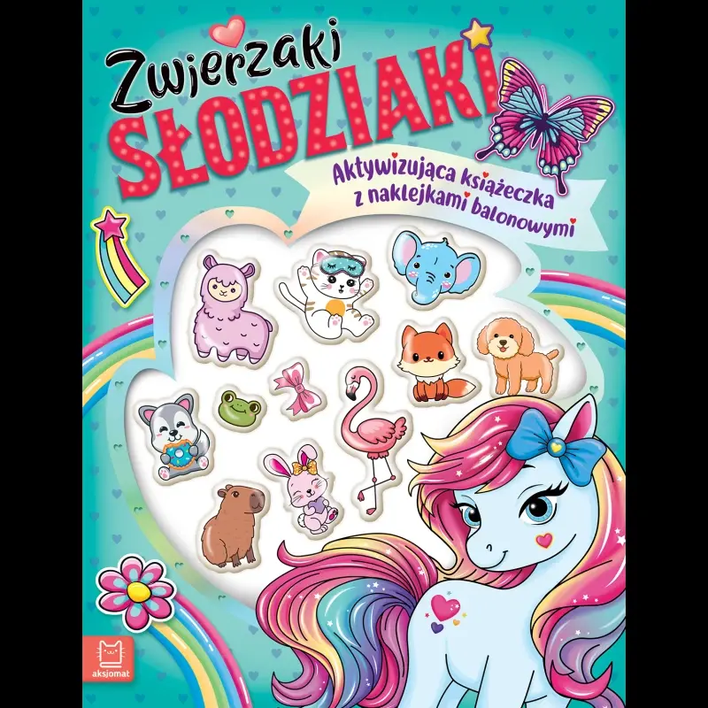 KSIĄŻECZKA ZWIERZAKI I SŁODZIAKI AKTYWIZUJĄCA KSIĄŻECZKA Z NAKLEJKAMI BALONOWYMI