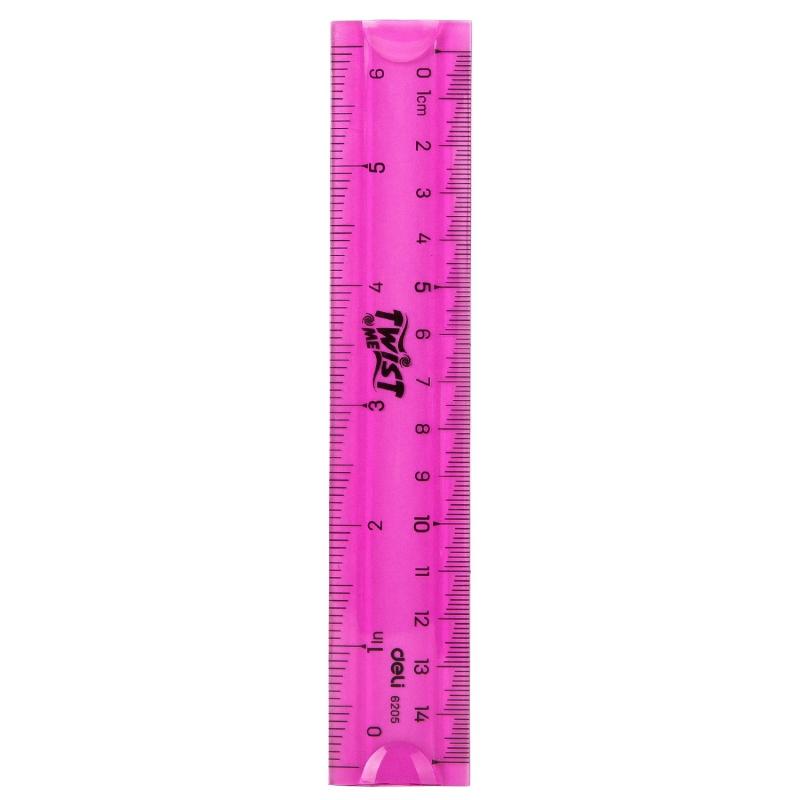 LINIJKA 15 CM DELI 6205 ELASTYCZNA