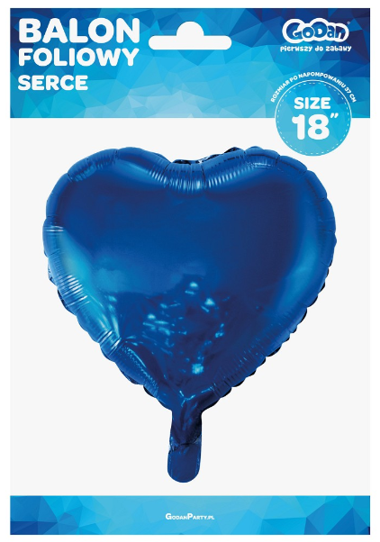 BALON FOLIOWY SERCE GRANAT 18'