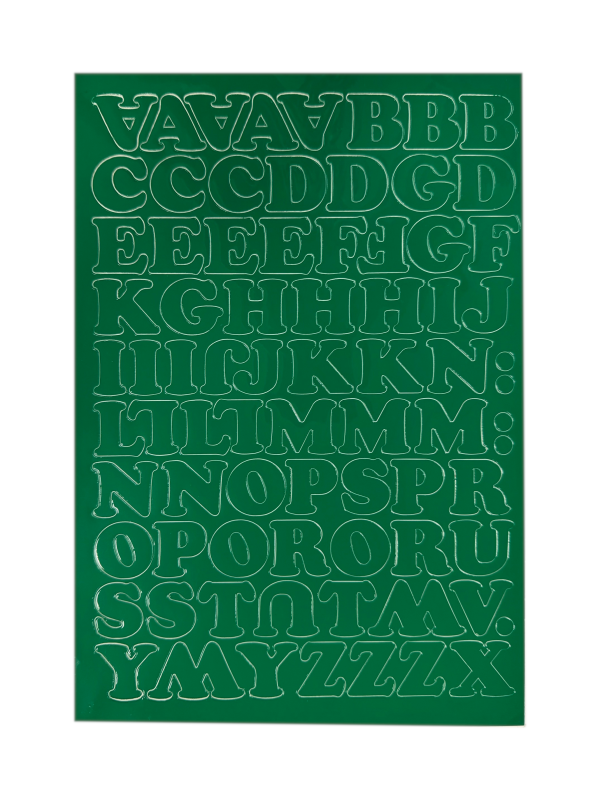 LITERY SAMOP.1,5 CM ZIELONE