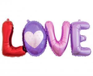 BALON FOLIOWY LITERY LOVE 74CM