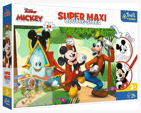 PUZZLE 24 SUPER MAXI WESOŁY DOMEK I PRZYJACIELE MYSZKA MIKI