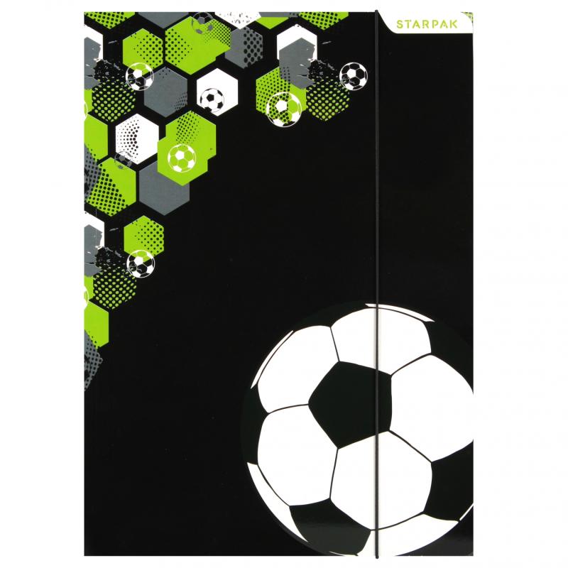 TECZKA Z GUMKĄ A4 FOOTBALL STK FOL10 100