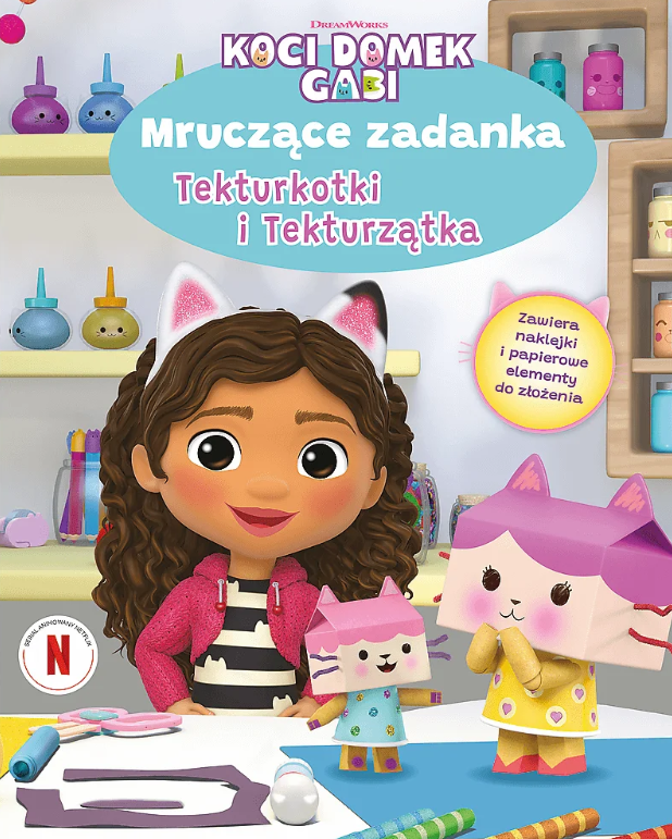 KSIĄŻECZKA TREFL KOCI DOMEK GABI. MRUCZĄCE ZADANKA TEKTURKOTKI I TEKTURZĄTKA