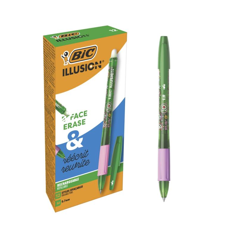 DŁUGOPIS BIC ILLUS GEL ZIELONY BCL B12 24