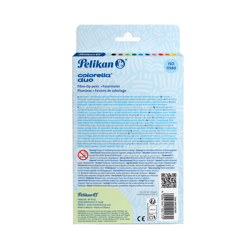 FLAMASTRY 10 PELIKAN COLORELLA DUO