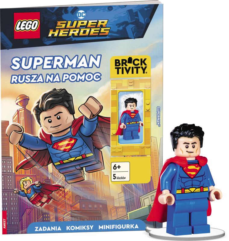 KSIĄŻECZKA LEGO DC COMICS SUPER HEROES. SUPERMAN RUSZA NA POMOC