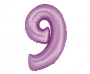 BALON FOLIOWY SMART CYFRA 9 LAWENDA MAT 76CM