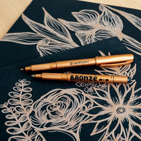 MARKER PERMANENTNY CENTROPEN BRONZE 2670 MIEDZIANY 1MM