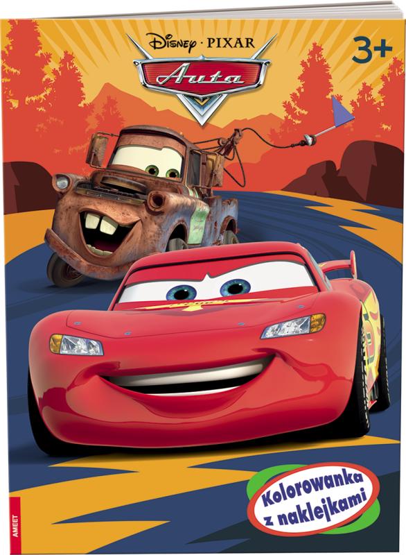 KSIĄŻECZKA DISNEY/PIXAR AUTA. KOLOROWANKA Z NAKLEJKAMI