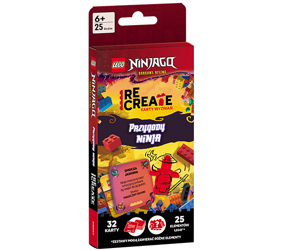 LEGO NINJAGO. RECREATE. KARTY WYZWAŃ. PRZYGODY NINJA