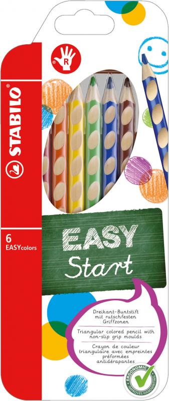 KREDKI 6 STABILO EASYCOLORS PRAWOR