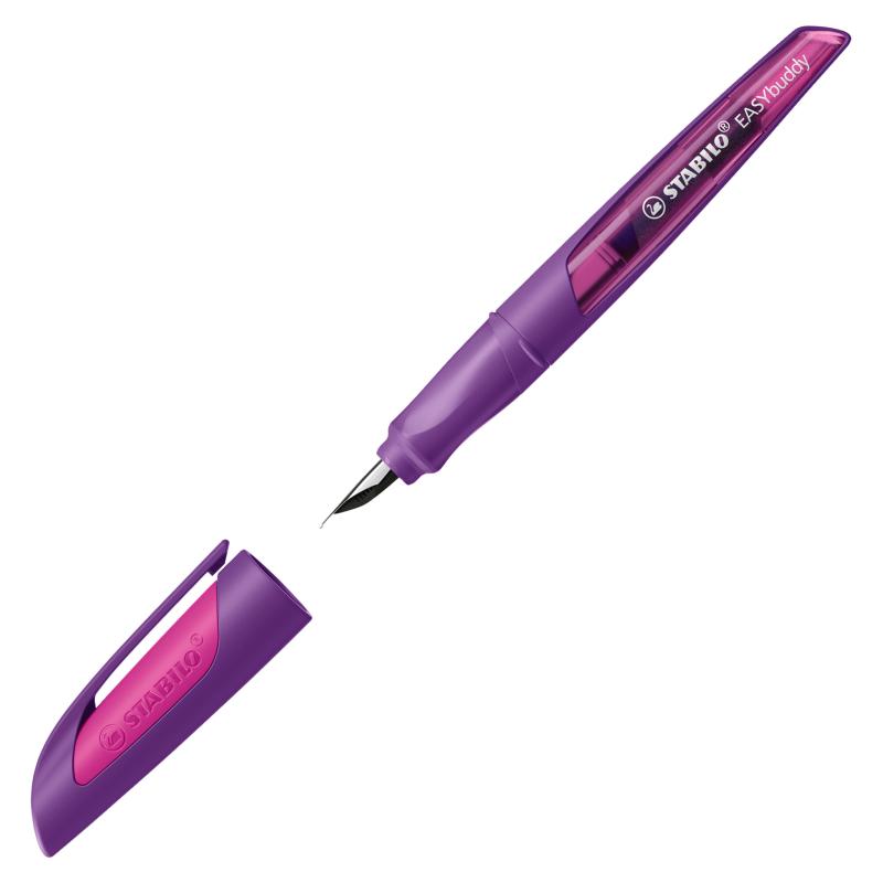 PIÓRO WIECZNE STABILO EASY PURPLE/MAGENTA M NIEBIESKIE