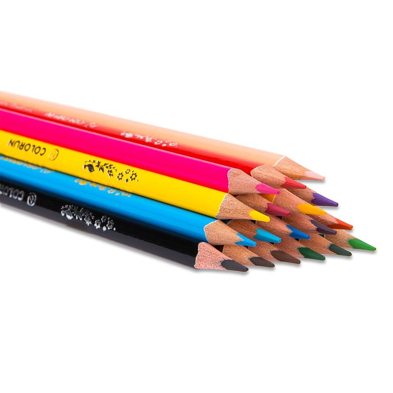 KREDKI 18 OŁÓWKOWE TRÓJKĄTNE COLORUN DELI