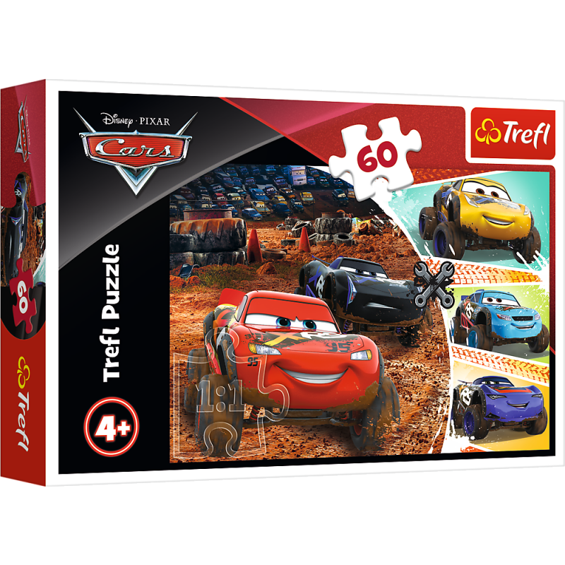 PUZZLE 60 TREFL ZYGZAK MCQUEEN Z PRZYJACIÓŁMI