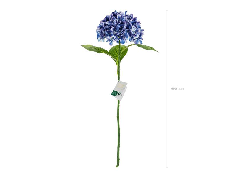 SZTUCZNY KWIAT HORTENSJA PREMIUM 69CM GRANAT
