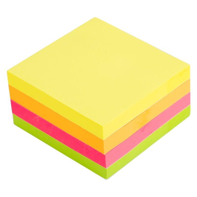 NOTES SAMOPRZYLEPNY 76X76MM 400 KARTEK MIX 4 KOLORÓW DELI